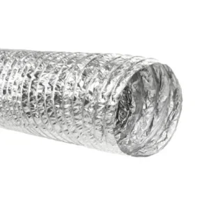 Conducto Superflexible Sin Aislar WESTAFLEX (10Mts), conformado por capas de un complejo de aluminio y poliéster adhesivadas de forma solapada y en espiral mediante un hotmelt de bajo poder calorífico.